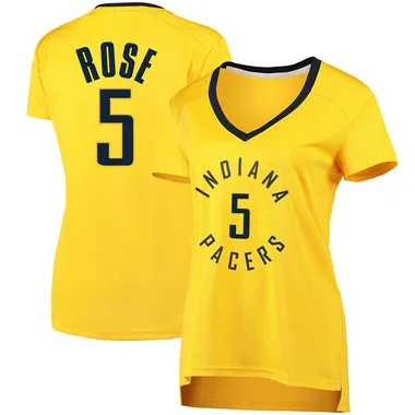 Fast Break Gold Jalen Rose Women's Indiana Pacers Fanatics Branded Jersey - Statement Edition