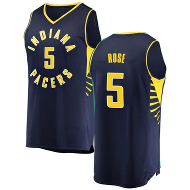 Fast Break Navy Jalen Rose Men's Indiana Pacers Fanatics Branded Jersey - Icon Edition