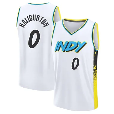 Fast Break White Tyrese Haliburton Youth Indiana Pacers 2024/25 City Edition Jersey