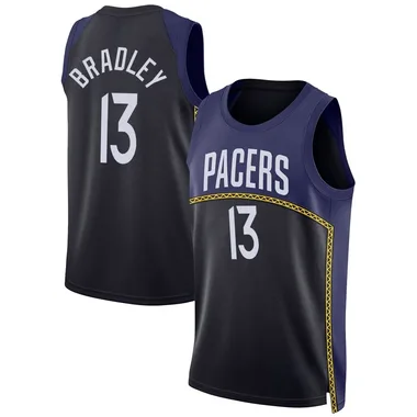 Swingman Blue Tony Bradley Men's Indiana Pacers Nike 2022/23 City Edition Jersey