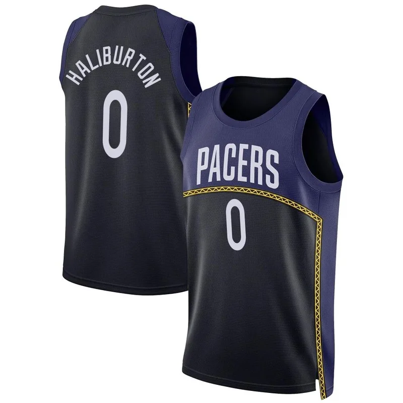 Swingman Blue Tyrese Haliburton Men's Indiana Pacers Nike 2022/23 City Edition Jersey