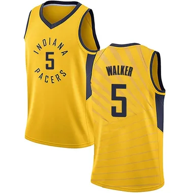 Swingman Gold Jarace Walker Youth Indiana Pacers Nike Jersey - Statement Edition