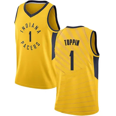 Swingman Gold Obi Toppin Youth Indiana Pacers Nike Jersey - Statement Edition