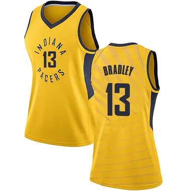 Swingman Gold Tony Bradley Women's Indiana Pacers Nike Jersey - Statement Edition