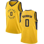 Swingman Gold Tyrese Haliburton Youth Indiana Pacers Nike Jersey - Statement Edition