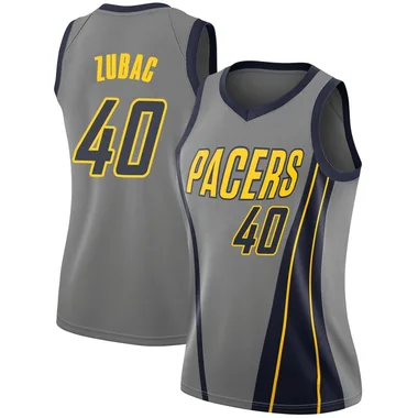 Swingman Gray Ivica Zubac Women's Indiana Pacers Nike 2018/19 Jersey - City Edition