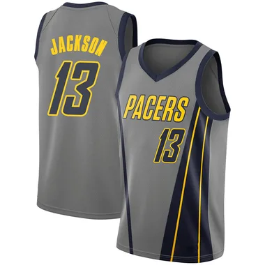 Swingman Gray Mark Jackson Men's Indiana Pacers Nike 2018/19 Jersey - City Edition