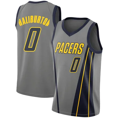 Swingman Gray Tyrese Haliburton Youth Indiana Pacers Nike 2018/19 Jersey - City Edition