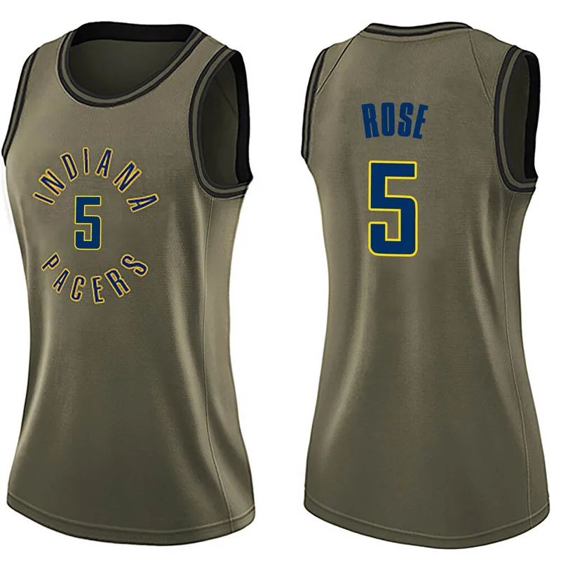 Swingman Green Jalen Rose Women's Indiana Pacers Nike Salute to Service Jersey