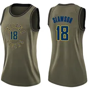 Swingman Green Jalen Slawson Women's Indiana Pacers Nike Salute to Service Jersey