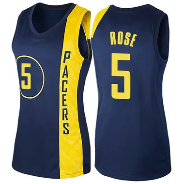 Swingman Navy Blue Jalen Rose Women's Indiana Pacers Nike Jersey - City Edition