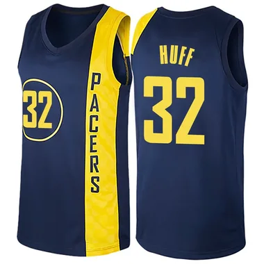 Swingman Navy Blue Jay Huff Men's Indiana Pacers Nike Jersey - City Edition