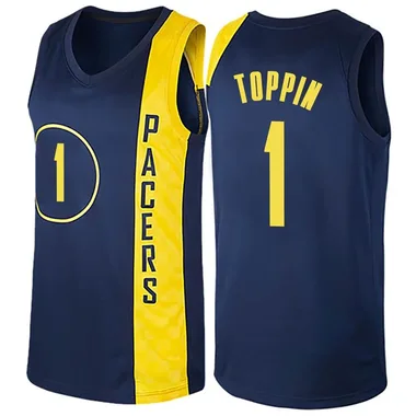Swingman Navy Blue Obi Toppin Youth Indiana Pacers Nike Jersey - City Edition