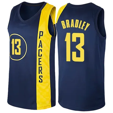 Swingman Navy Blue Tony Bradley Men's Indiana Pacers Nike Jersey - City Edition