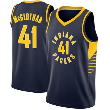 Swingman Navy Gabe McGlothan Men's Indiana Pacers Nike Jersey - Icon Edition