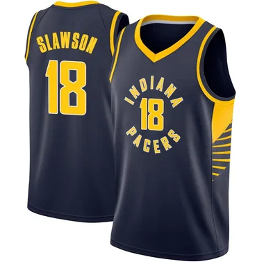 Swingman Navy Jalen Slawson Youth Indiana Pacers Nike Jersey - Icon Edition