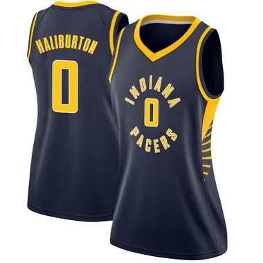 Swingman Navy Tyrese Haliburton Women's Indiana Pacers Nike Jersey - Icon Edition
