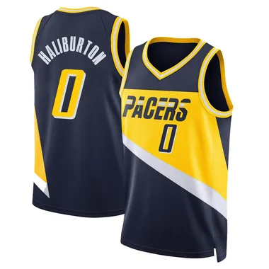 Swingman Navy Tyrese Haliburton Youth Indiana Pacers Nike 2021/22 City Edition Jersey