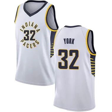 Swingman White Gabe York Men's Indiana Pacers Nike Jersey - Association Edition