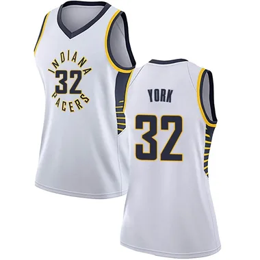 Swingman White Gabe York Women's Indiana Pacers Nike Jersey - Association Edition