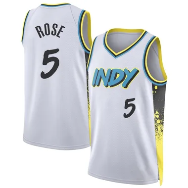 Swingman White Jalen Rose Men's Indiana Pacers Nike 2024/25 City Edition Jersey