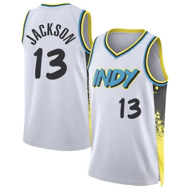 Swingman White Mark Jackson Men's Indiana Pacers Nike 2024/25 City Edition Jersey