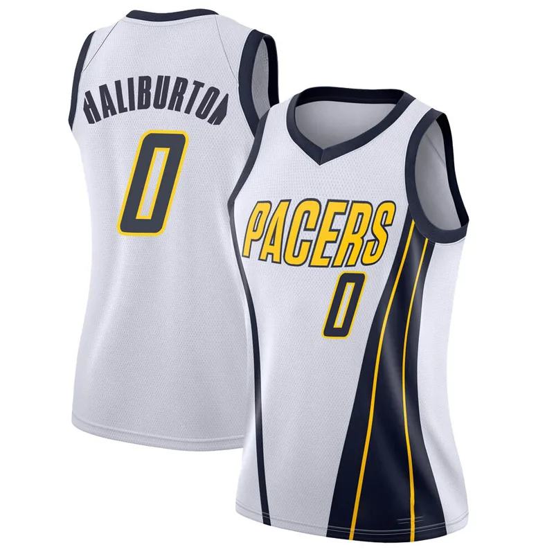 Swingman White Tyrese Haliburton Women's Indiana Pacers Nike 2018/19 Jersey - Earned Edition