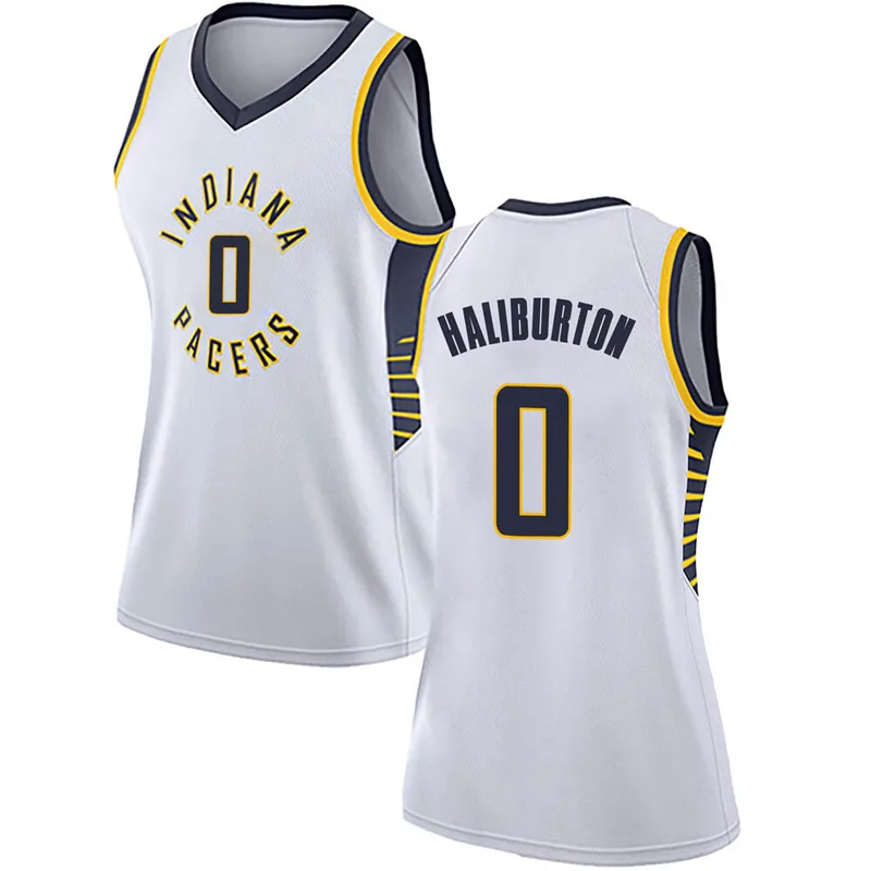 Swingman White Tyrese Haliburton Women's Indiana Pacers Nike Jersey - Association Edition