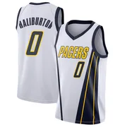 Swingman White Tyrese Haliburton Youth Indiana Pacers Nike 2018/19 Jersey - Earned Edition