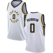 Swingman White Tyrese Haliburton Youth Indiana Pacers Nike Jersey - Association Edition
